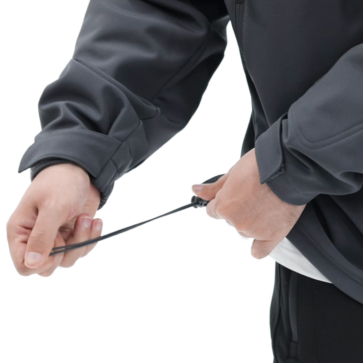 HEATIX Men's Soft Shell Heated Jacket With 12V Battery Pack - Black