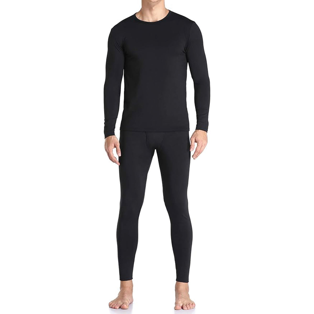Heatix Thermal Underwear for Men Long Johns with Fleece Lined, Base Layer Men Cold Weather Top Bottom