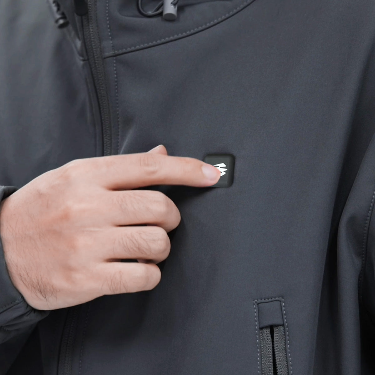 HEATIX Men's Soft Shell Heated Jacket With 12V Battery Pack - Black